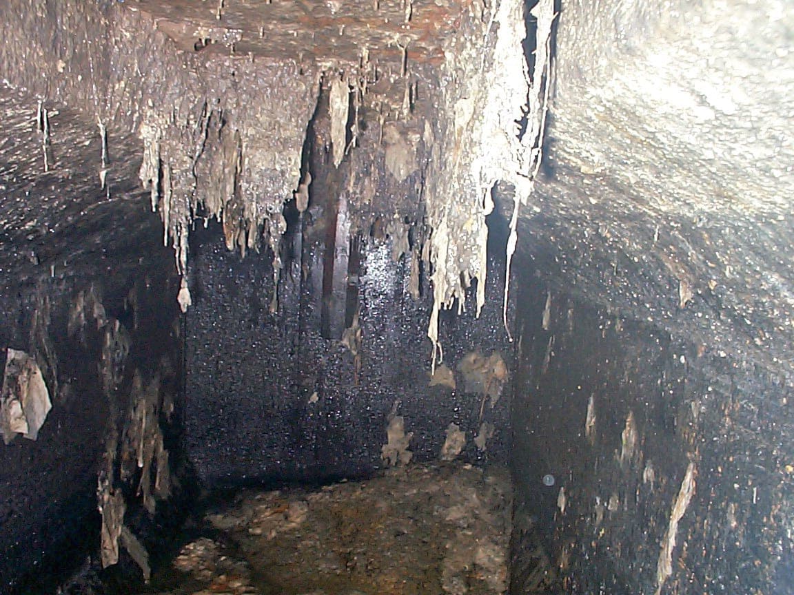 Septic tank interior